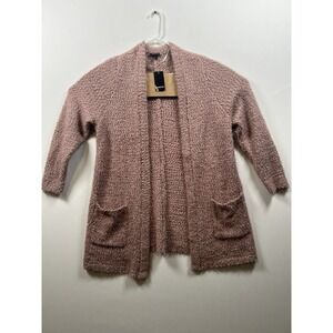 Torrid Fuzzy Yarn Cardigan Open Front Sweater in Dusty Pink Size 2X‎ (18-20)NEW